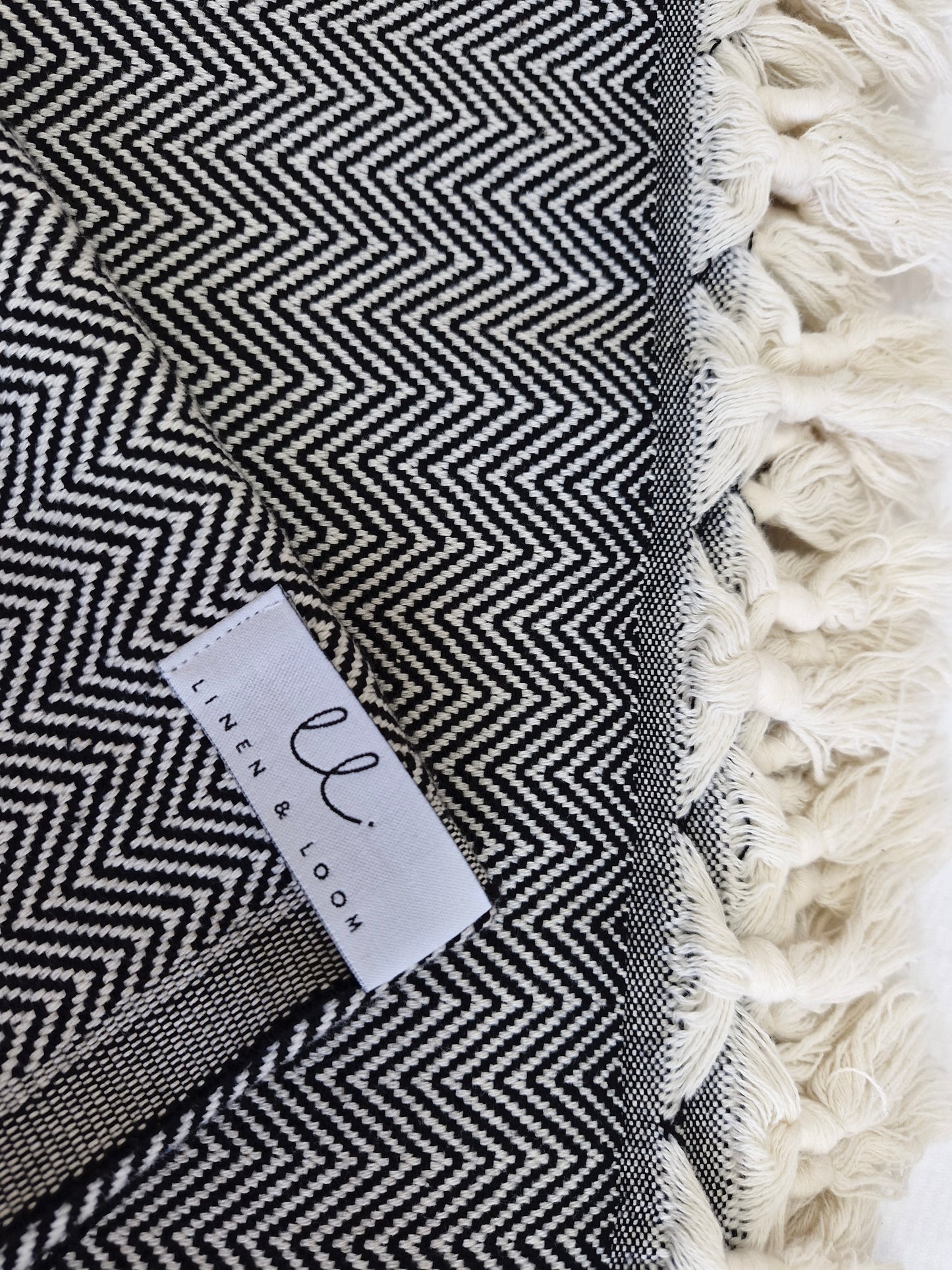 Philadelphia Midnight Black Turkish Towel