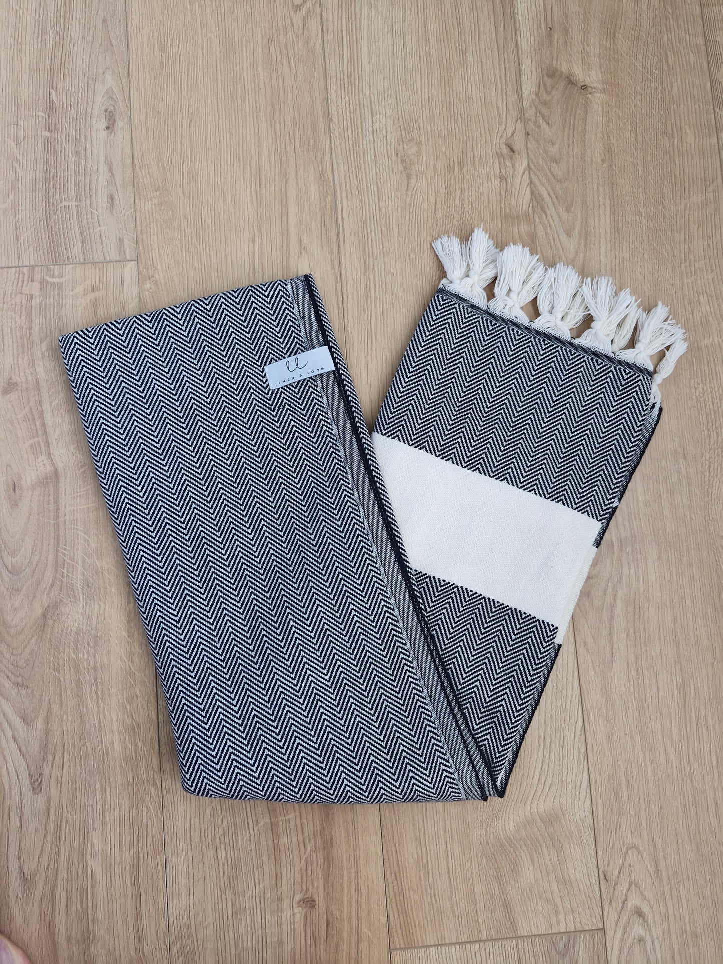 Philadelphia Midnight Black Turkish Towel
