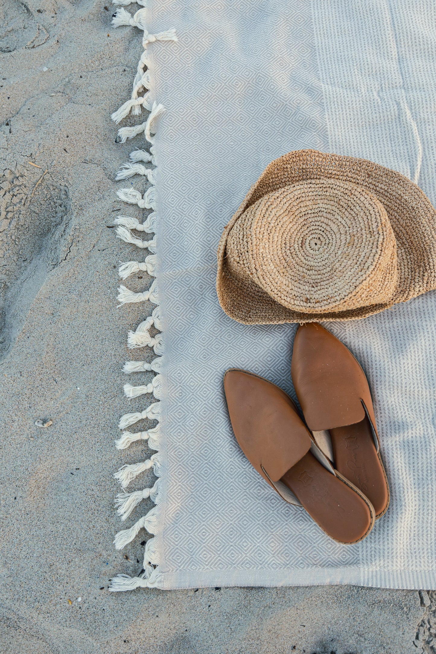 Patara Sand Beige Turkish Towel