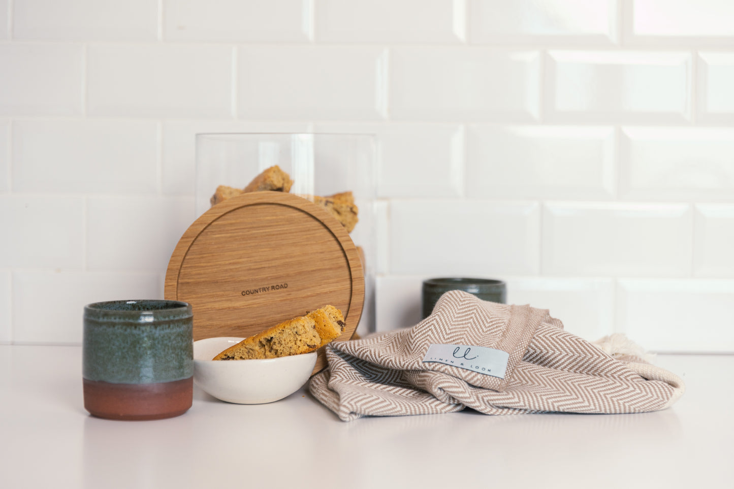 Philadelphia Desert Beige Turkish Kitchen Towel