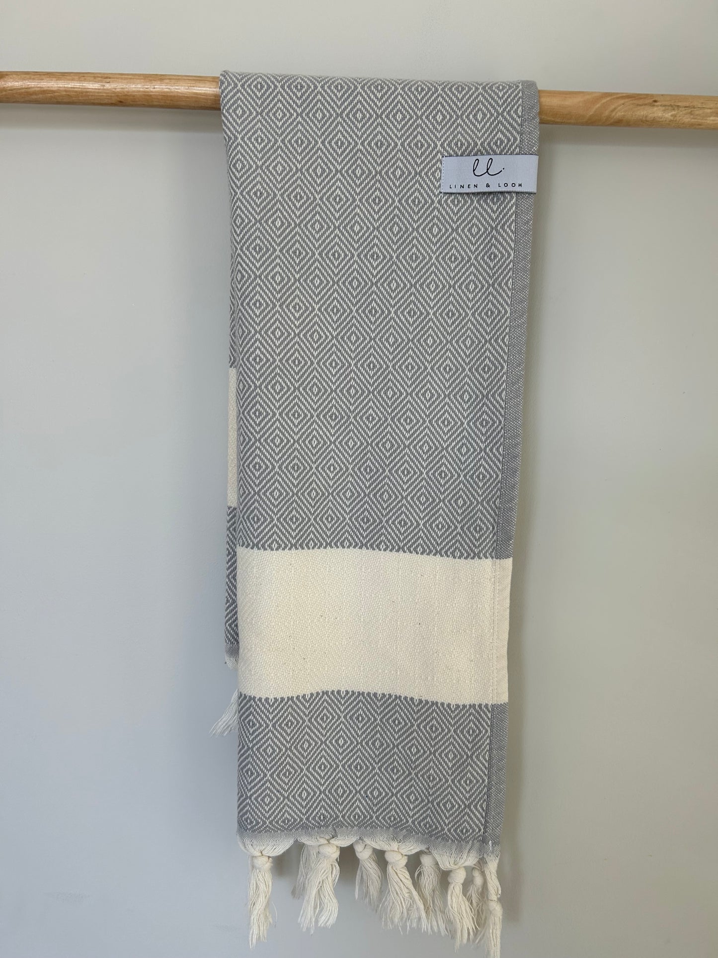 Myra Twilight Grey Turkish Kitchen Towel