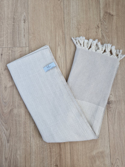 Patara Sand Beige Turkish Towel