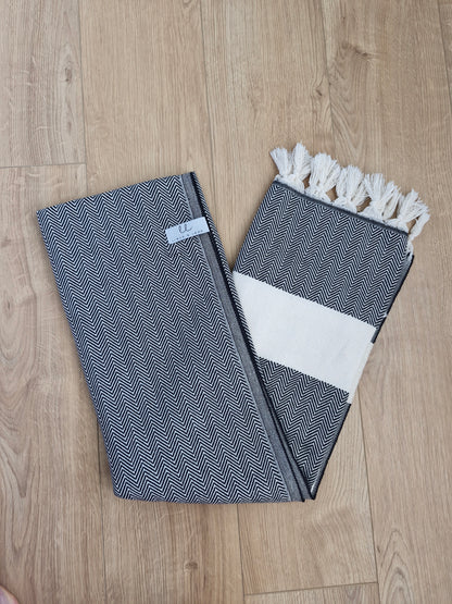 Philadelphia Midnight Black Turkish Towel