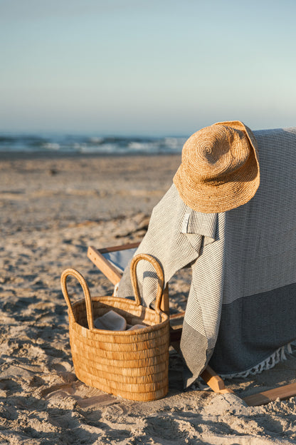 Patara Moonlight Grey Turkish Towel