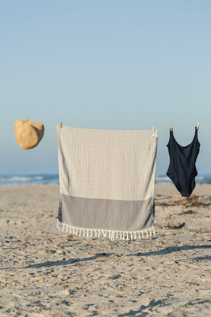 Patara Moonlight Grey Turkish Towel