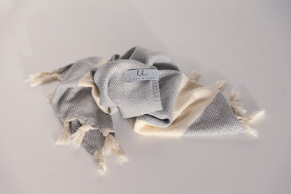 Myra Twilight Grey Turkish Kitchen Towel