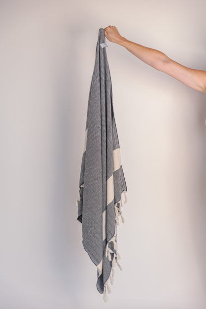 Philadelphia Midnight Black Turkish Towel
