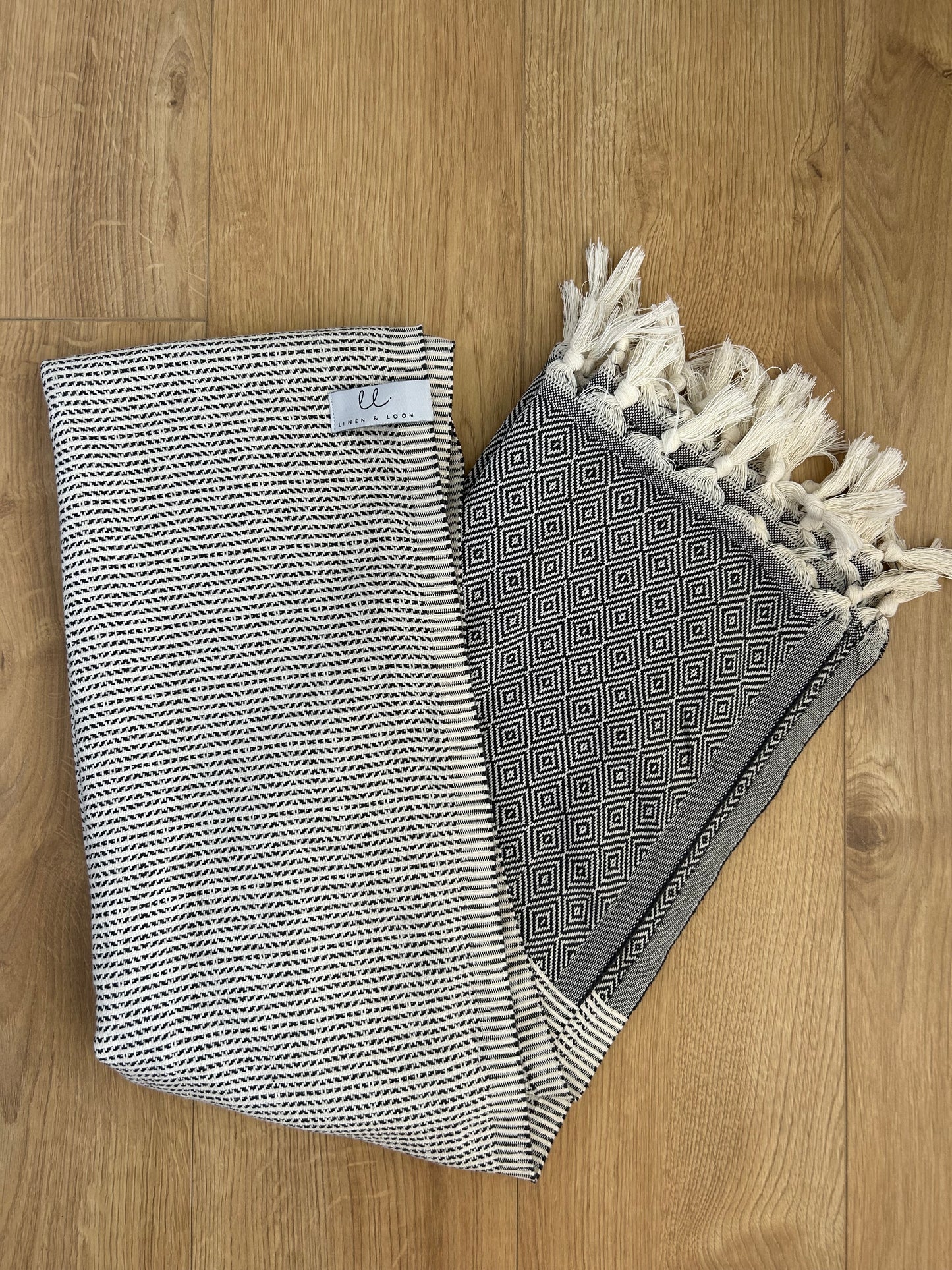 Patara Moonlight Grey Turkish Towel